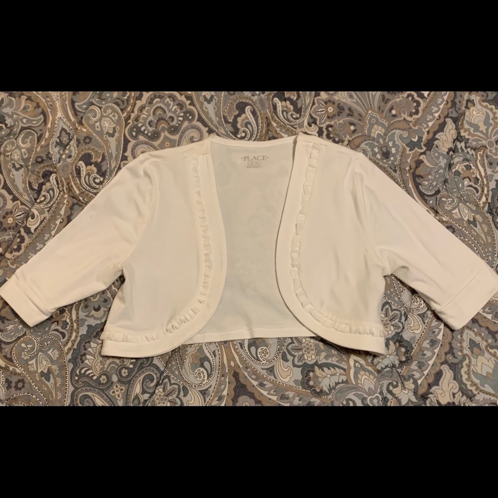 Children’s Place White Bolero Cardigan